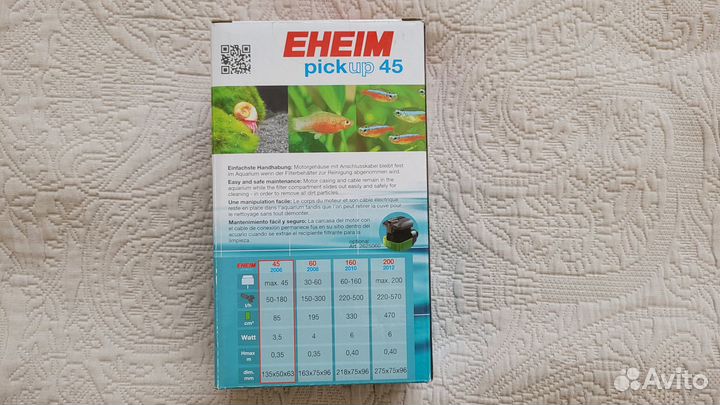 Новый Eheim Pickup 45 аквариумный фильтр