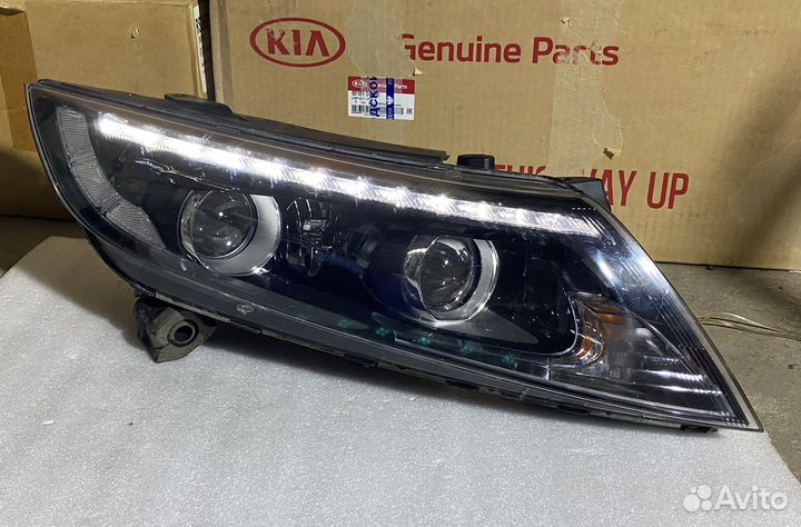 Фара Kia Optima 3 рестайлинг LED галоген