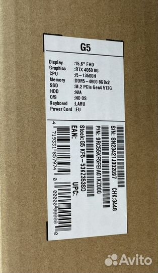 Игровой ноутбук Gigabyte G5 15,6