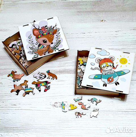 Деревянные пазлы