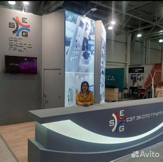 Застройка выставочных стендов(декораций)(вывески)