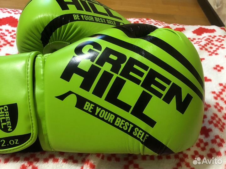 Боксерские перчатки 12 oz кожа