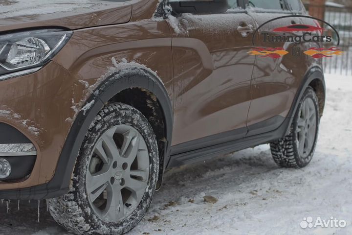 Молдинги на двери (абс) Лада Xray