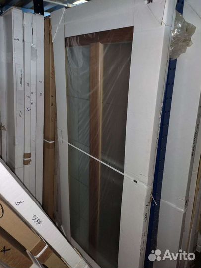 Дверь межкомнатная Стендор красное дерево, орех