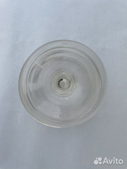 Ваза гладкiй хрусталь, для конфет, царизм