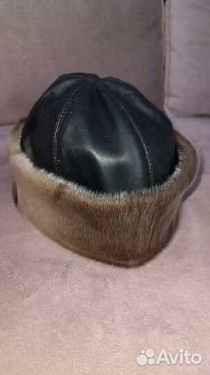 Норковая шапка мужская