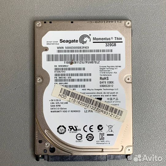 Жесткий диск Seagate Momentus 320 гб ST320LT012
