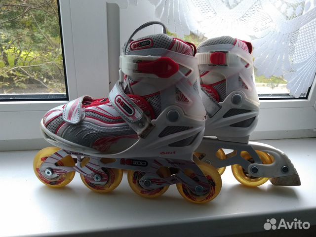 Ролики раздвижные 31-36 размер