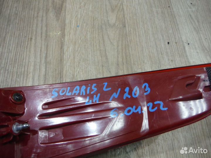 Фонарь левый №203 hyundai Solaris 2 2020