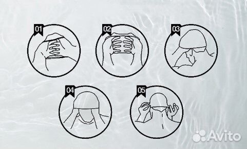 Шапочка для плавания с очками детская - Русалка