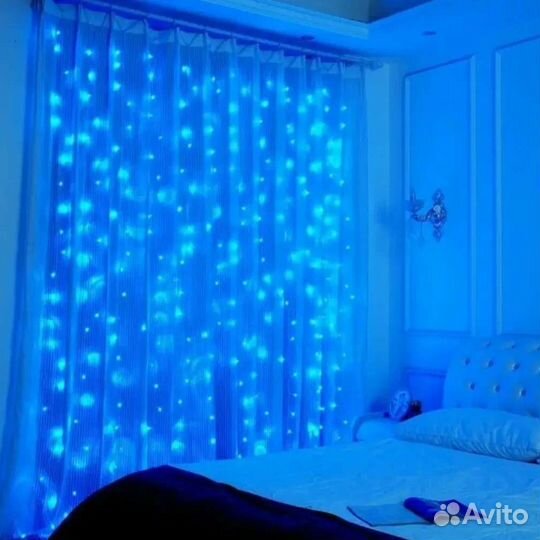 Гирлянда, (занавес) светодиодная