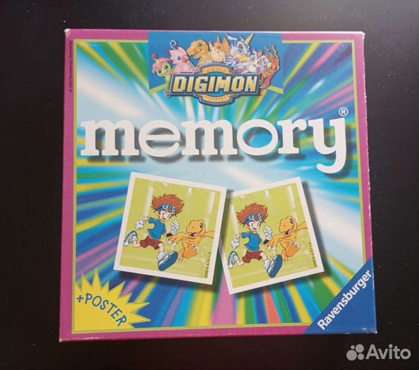 Настольная игра Digimon Memory (память)