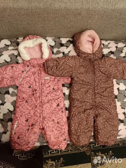 Комбинезон зимний для девочки 80