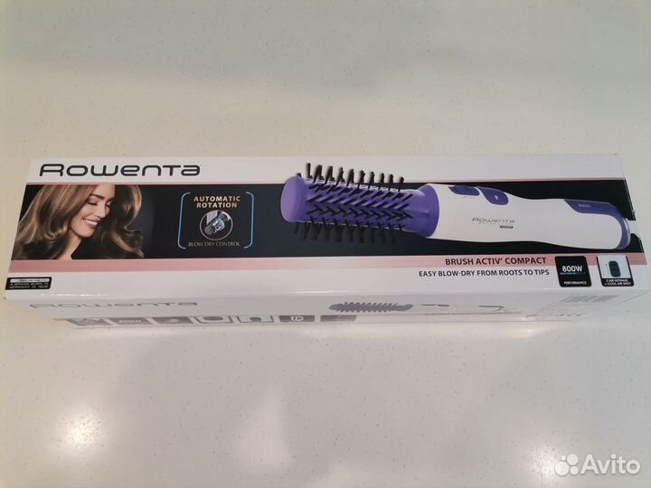 Фен щетка вращающаяся для волос rowenta CF9110F0