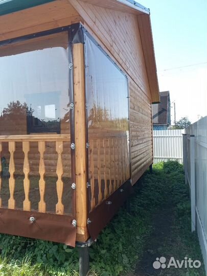 Мягкие окна для загородного дома дачи бани балкона