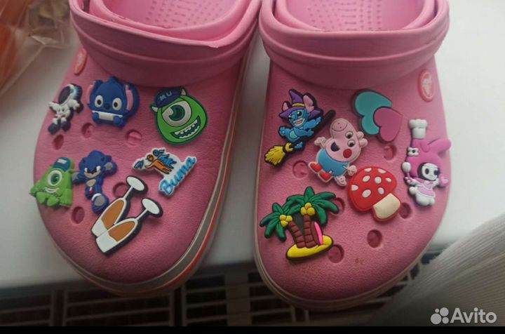 Джибитсы для crocs для пуговичных разъемов