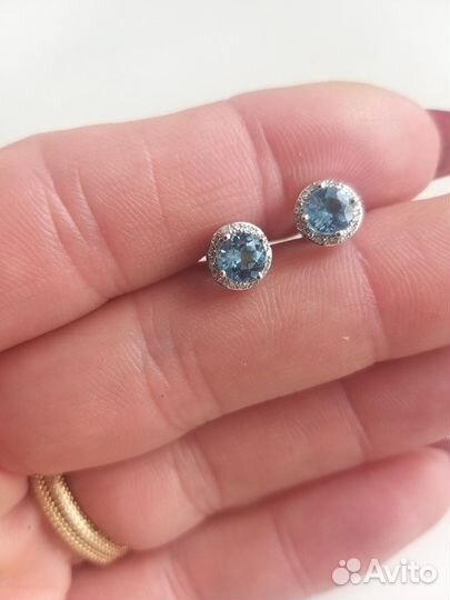 Пусеты золотые