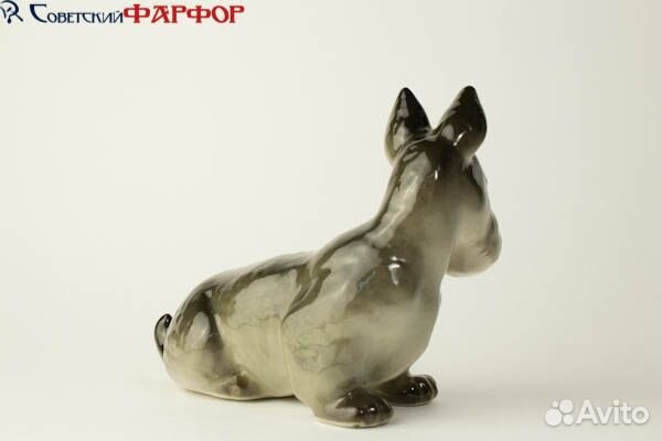 Скотч терьер лфз фарфоровая статуэтка