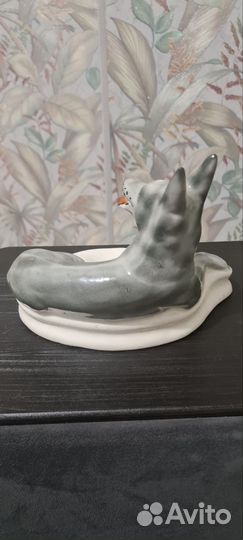 Пепельница, овчарка,керамика СССР