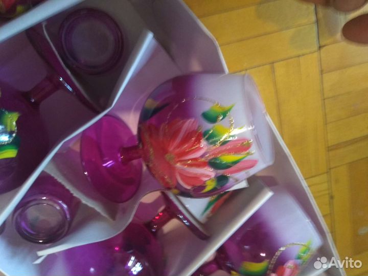 Набор бокалы со стопками