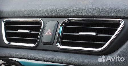 Как снять накладки на воздуховоды Хром накладки на воздуховоды Kia Rio 3 2011-2016 купить в Лесном Городке Авито