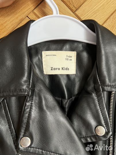 Кожаная куртка детская 110 zara