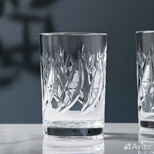 Набор стаканов хрустальных «Чайный», 250 мл, 2 шт