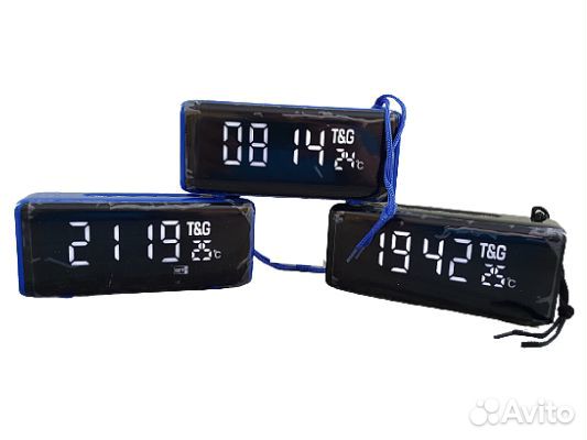 Колонка Bluetooth с часами и радио