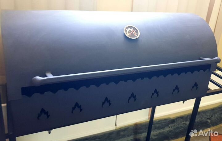 Мангал с печью под казан