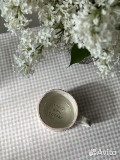 Керамическая кружка ручная работа