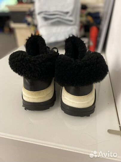 Ботинки кроссовки женские кожаные 37 зимкроссовки