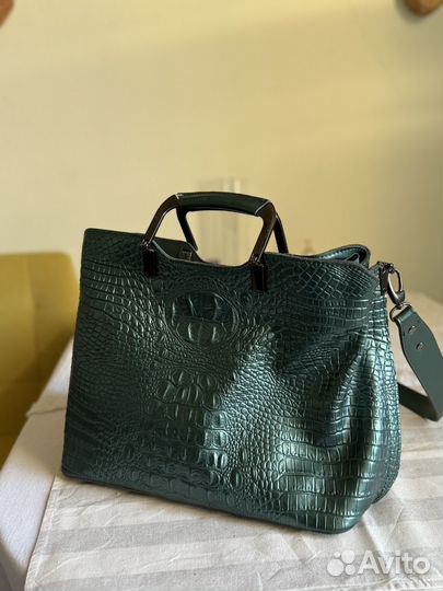 Сумка кожаная женская вместительная