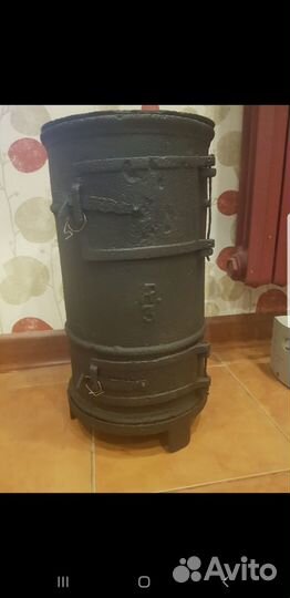 Буржуйка чугунная блиндажная ВОВ