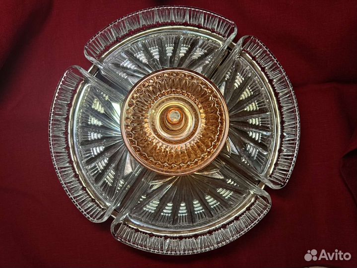 Менажница (блюдо) на подносе СССР