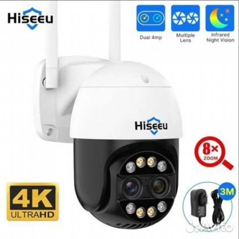 Wi Fi IP Smart камера 8mpx(4+4) 8х зум