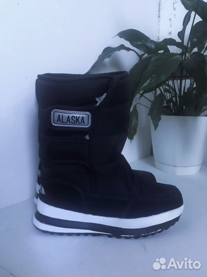 Дутики зимние 38, сапоги с мехом alaska