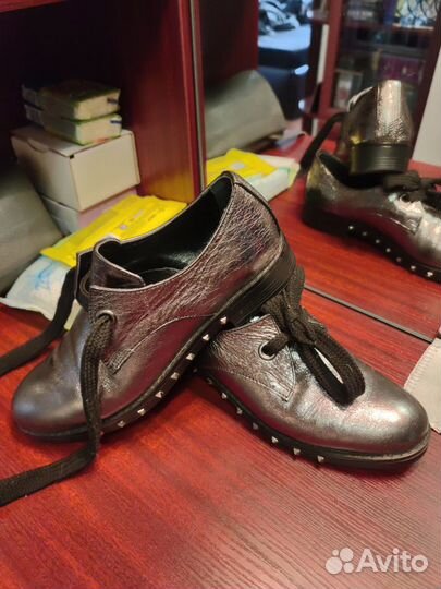 Ботинки женские 37 размер натуральная кожа