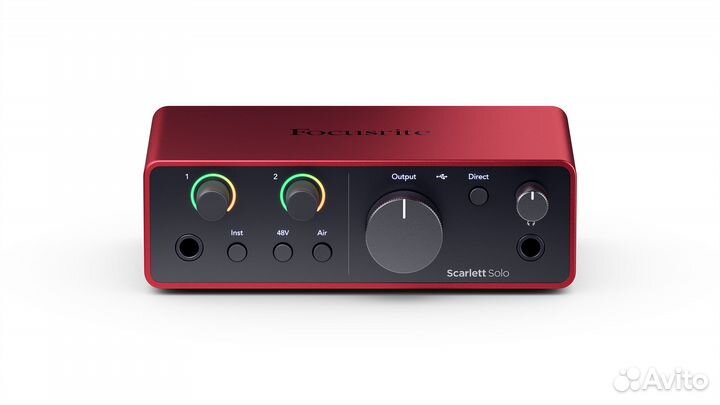 Аудиоинтерфейс USB Focusrite Scarlett Solo 4th Gen