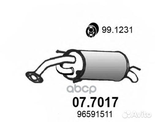 Резонатор задний daewoo matiz 0 8 1.0 2005 0770