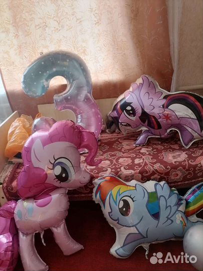 Шарики литл пони и цифра три