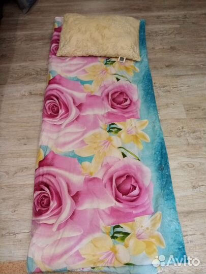 Подушка+наволочка +одеяло+пододеяльник