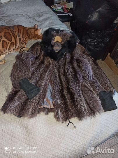 Шуба из енота
