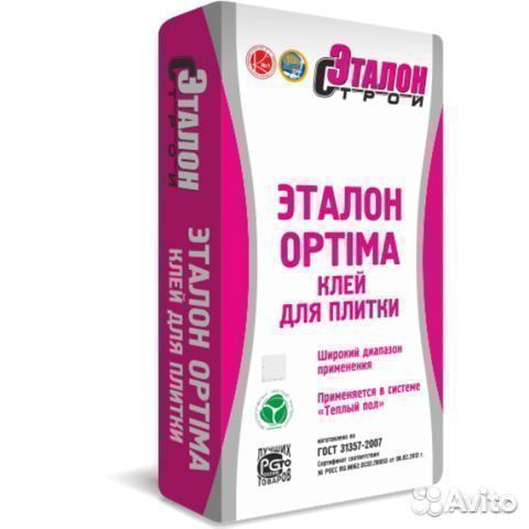 Клей плиточный Эталон Optima