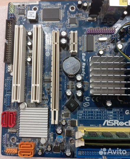 Связка ASRock g31m-gs, 775, CPU E3400
