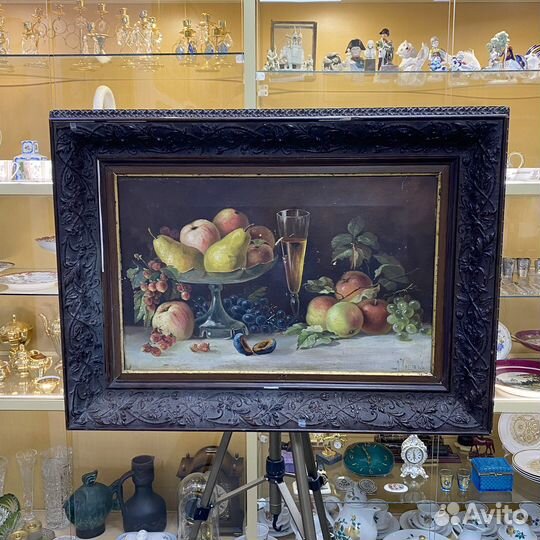 Антикварная картина, Хрусталев А.И., масло/холст