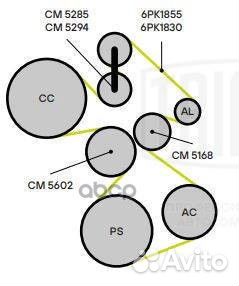 Ролик ремня приводного BMW 3(E90) 05- 3.0I гене