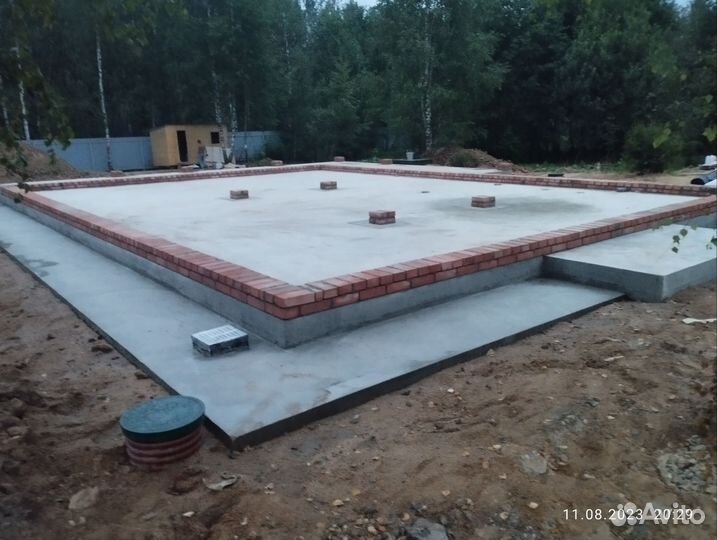 Работа строительство фундамент