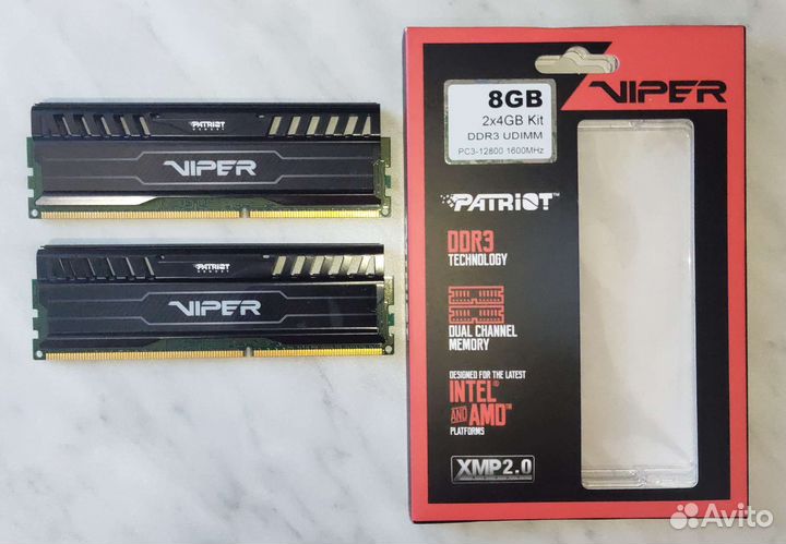 Оперативная память 4/2 gb для пк