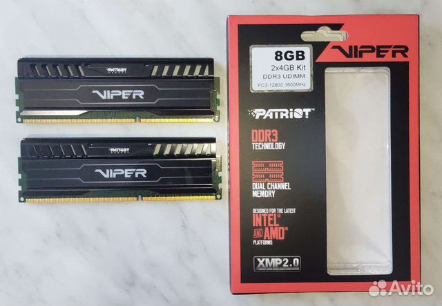 Оперативная память 4/2 gb для пк