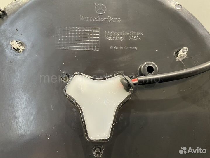 Эмблема с подсветкой звезда Мерседес Бенц